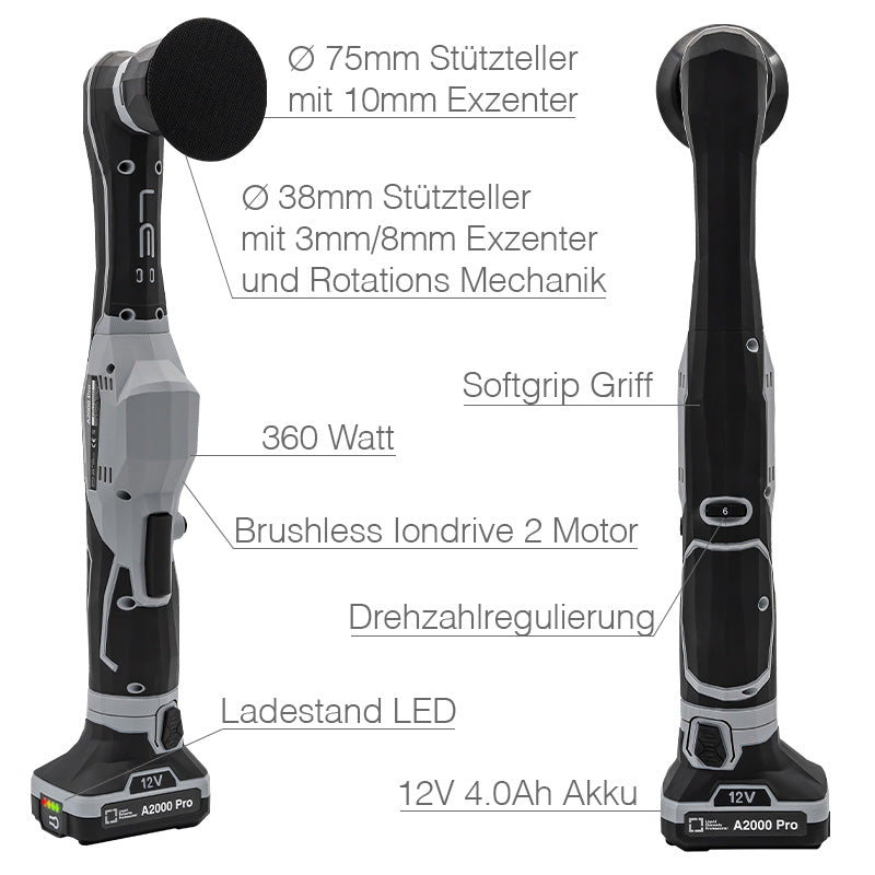Cordless polishing machine "A2000 Pro"