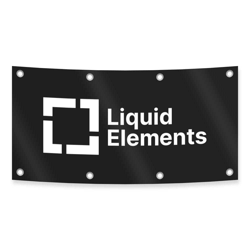 Werkstatt Banner - "Liquid Elements"  200x100cm