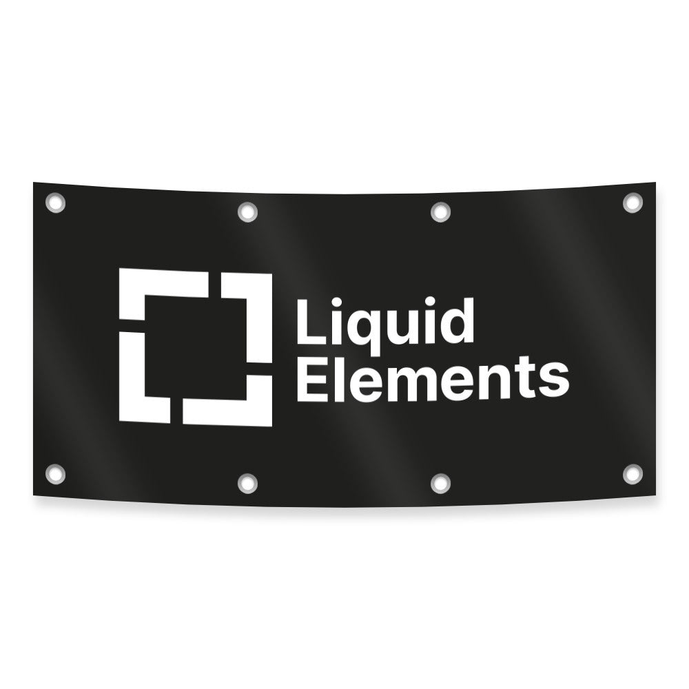 Bannière d'atelier - "Éléments Liquides" 200x100cm