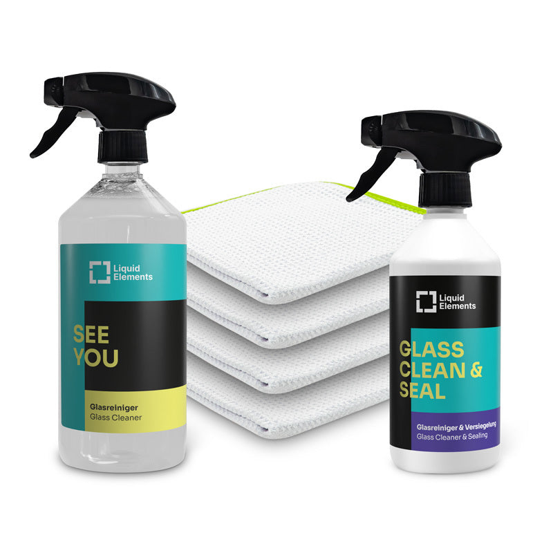 Windshield cleaning set