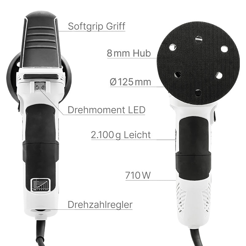 Exzenter Poliermaschine "T2000 V4" - 8mm Hub