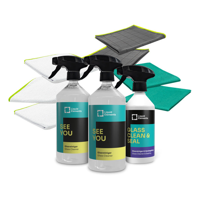 Windshield cleaning set