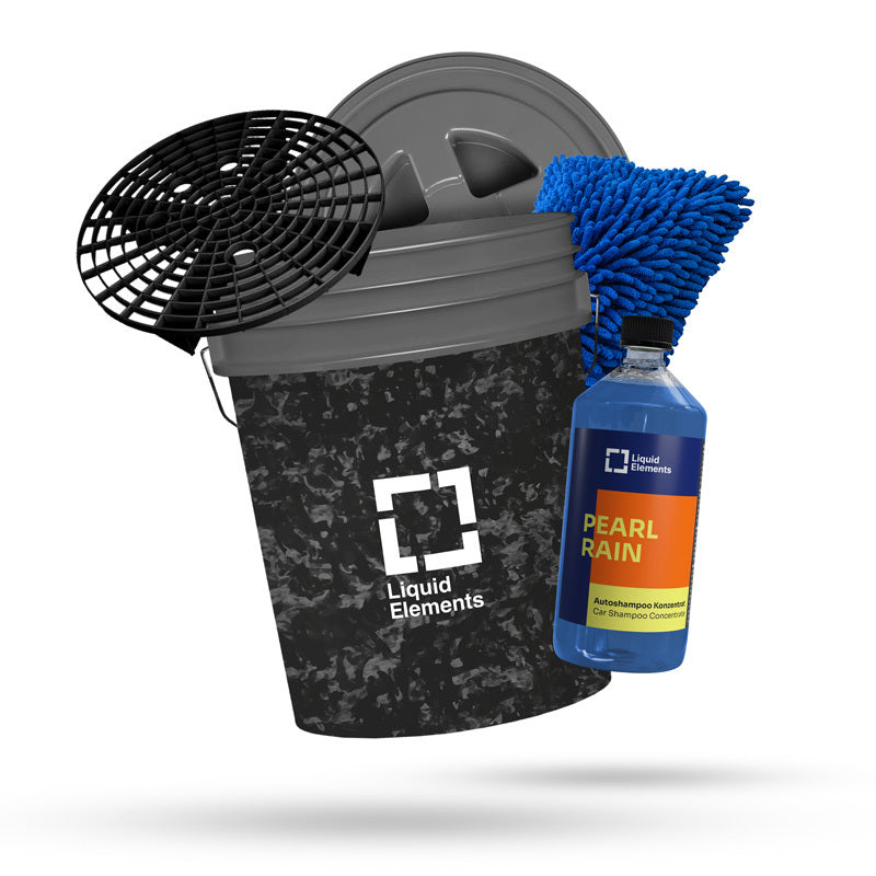 Car wash set with washing bucket