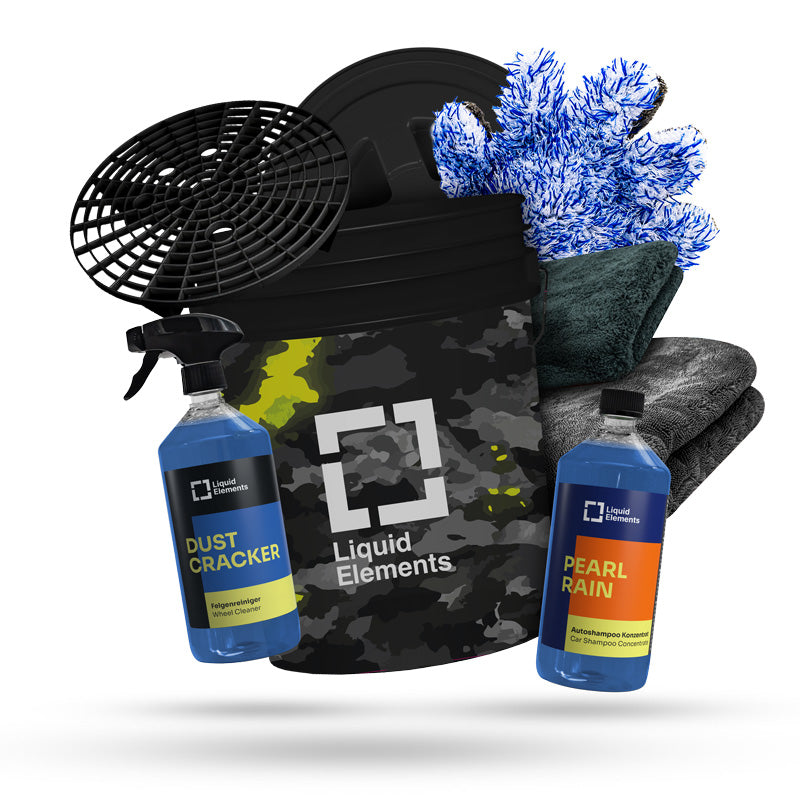 Car wash set with washing bucket