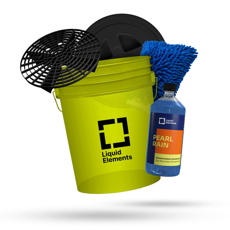 Car wash set with washing bucket