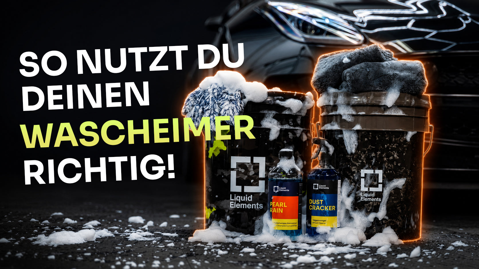 Die richtige Wäsche mit dem Wascheimer