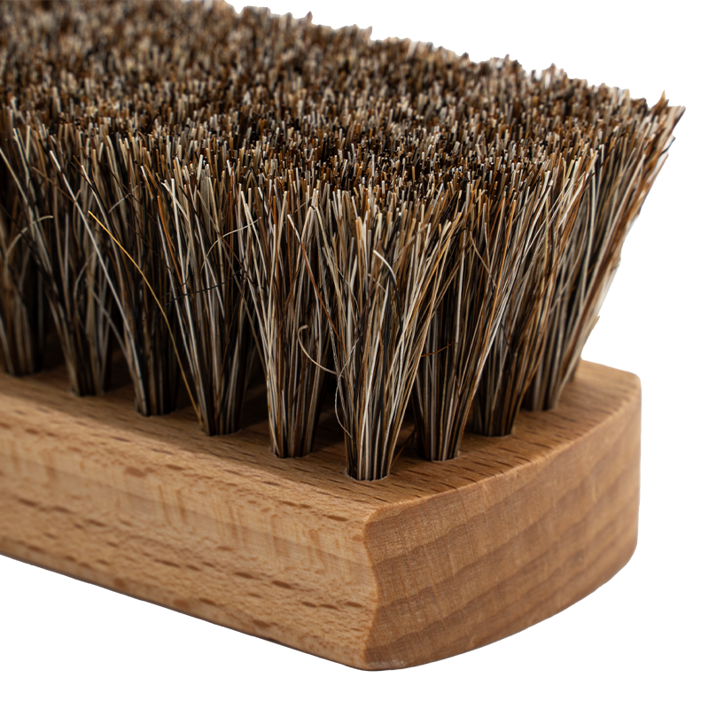 Leather and textile brush