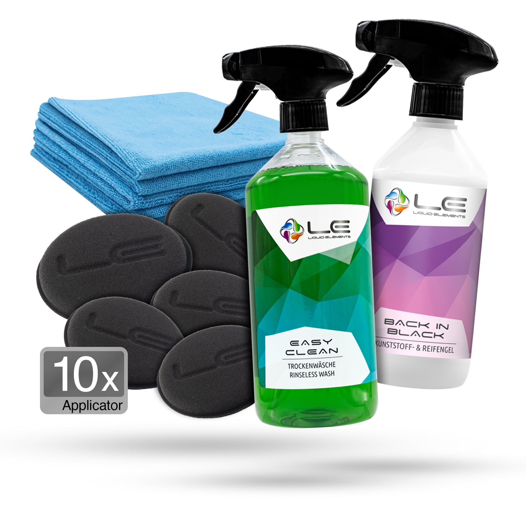 Tire cleaning and care set