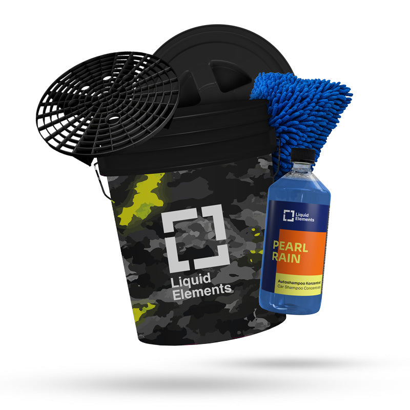 Car wash set with washing bucket