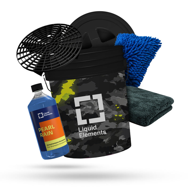Car wash set with washing bucket