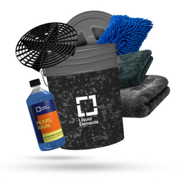 Car wash set with washing bucket